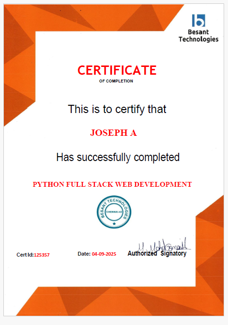 Certificate Preview